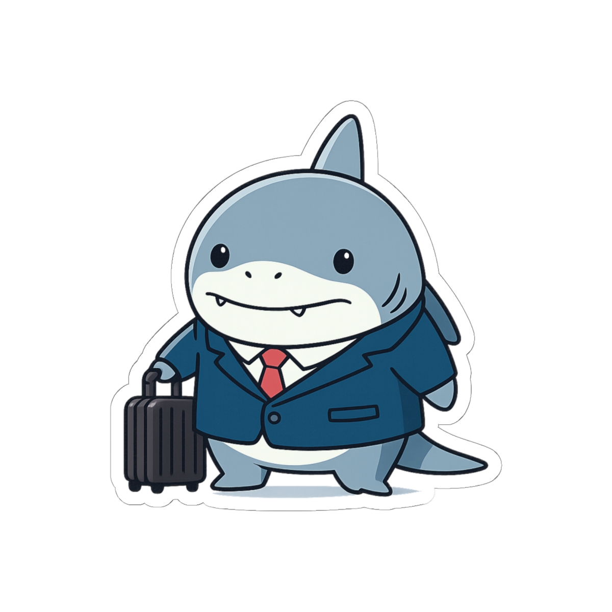 Jeff the Land Shark Business Sticker | Funny Vinyl Decal