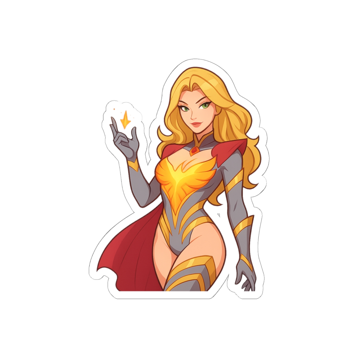 Emma Frost Phoenix Force Sticker | Bold Marvel Rivals Vinyl Decal