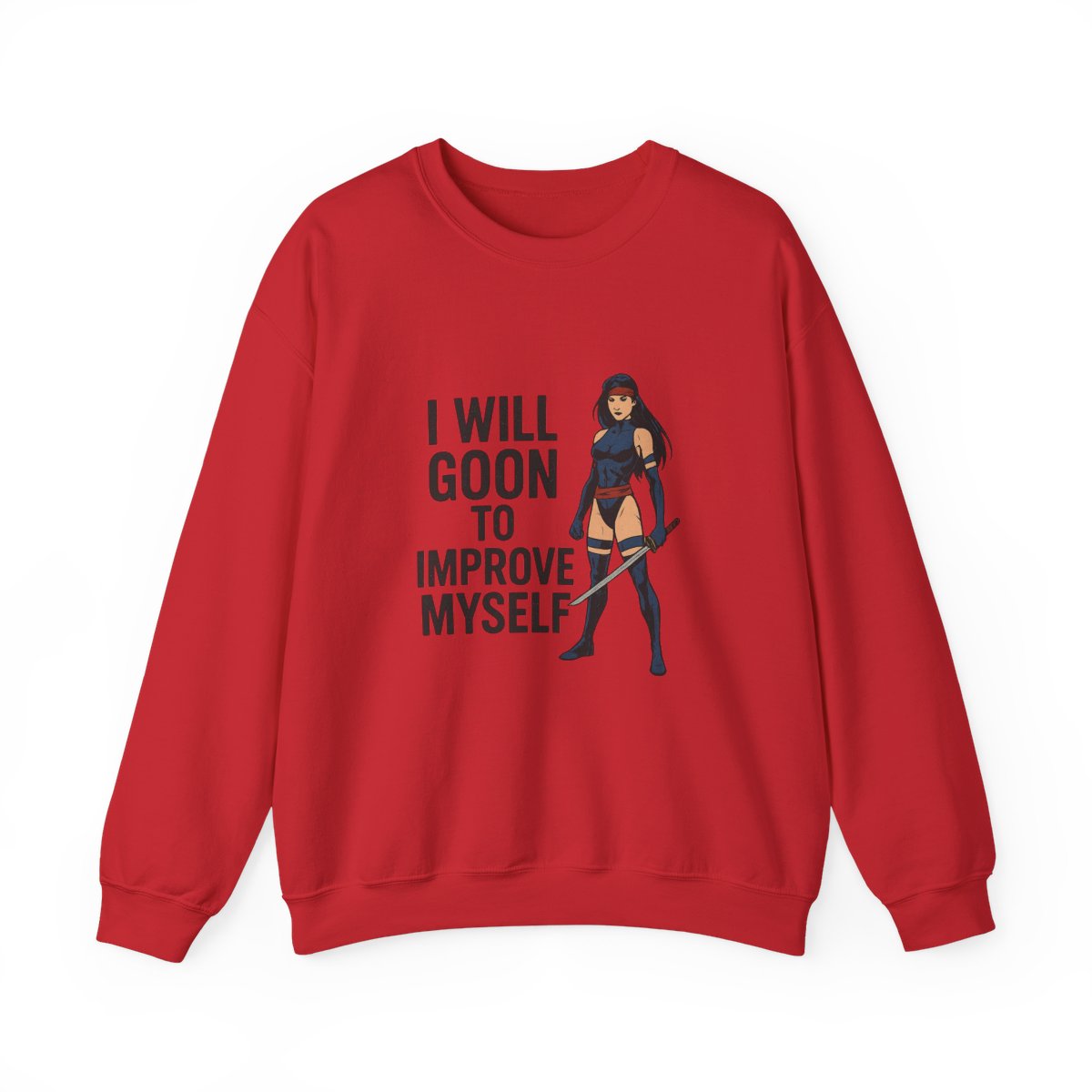 Psylocke I Will Goon Marvel Rivals Sweatshirt - alternate angle 3, merchandise