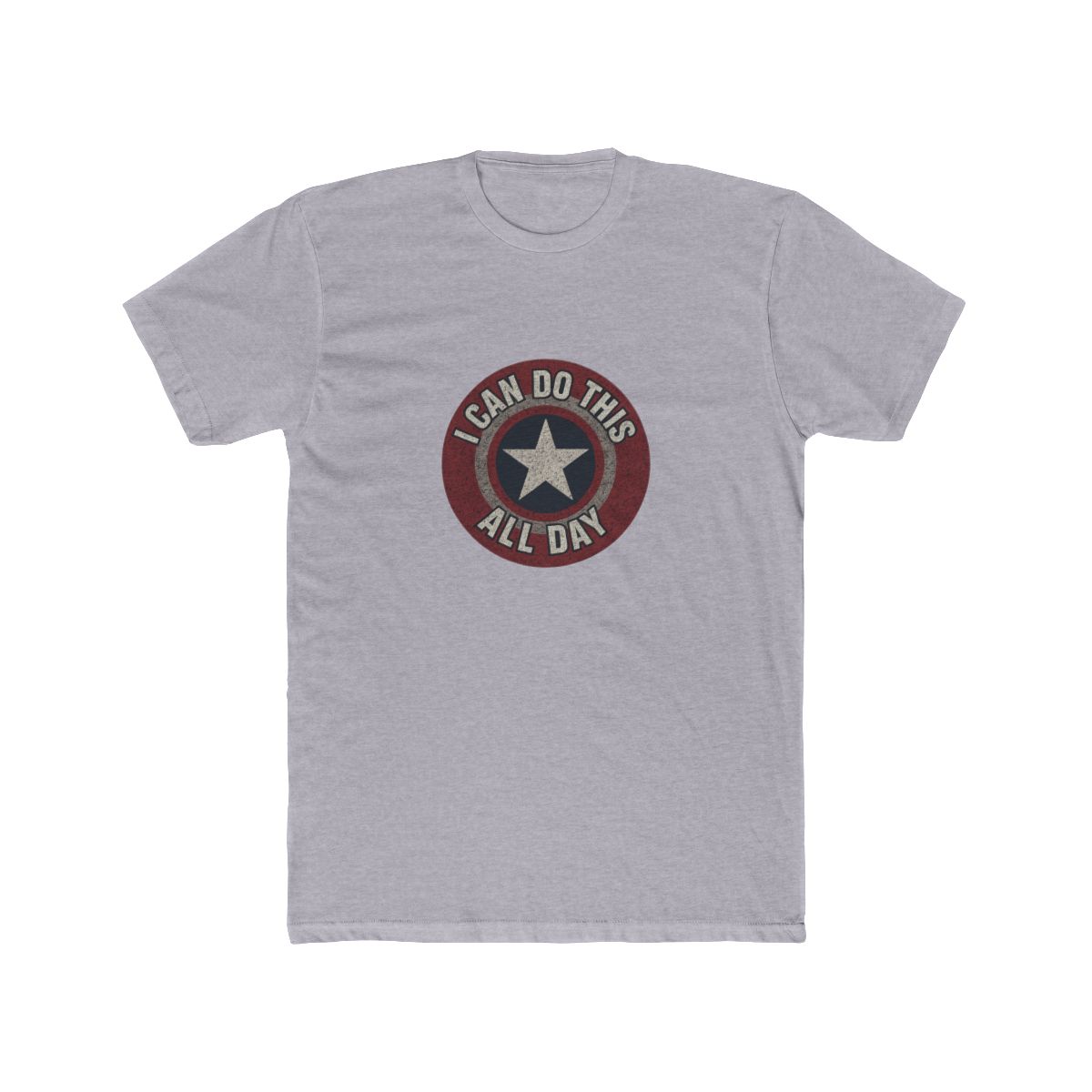 Brisco Brands I Can Do This All Day Star Shield Graphic T Shirt Men or Women - alternate angle 3, merchandise