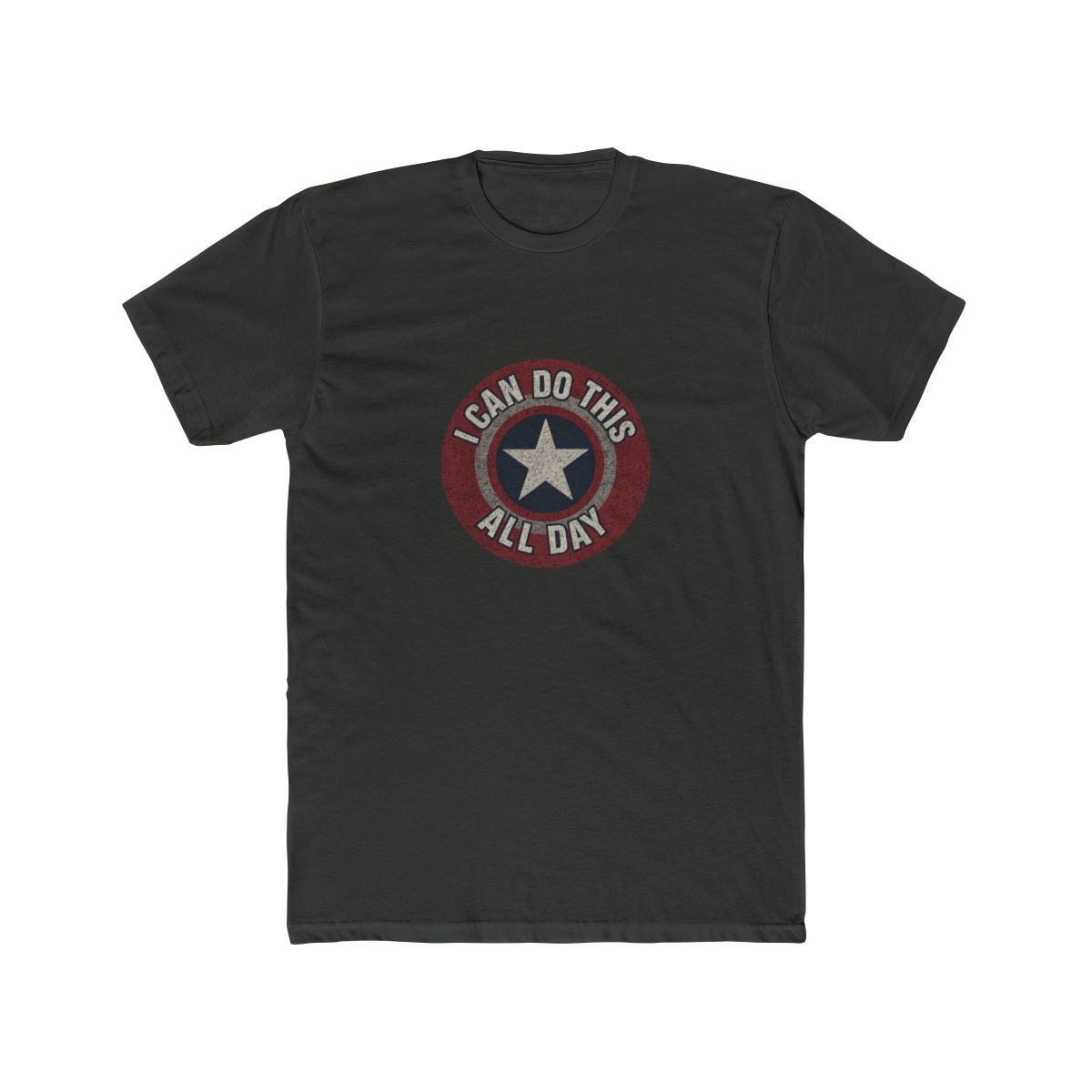 Brisco Brands I Can Do This All Day Star Shield Graphic T Shirt Men or Women - alternate angle 3, merchandise
