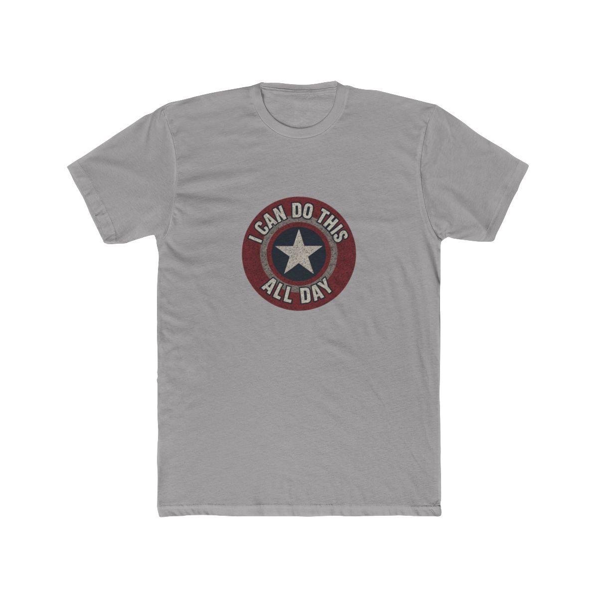 Brisco Brands I Can Do This All Day Star Shield Graphic T Shirt Men or Women - alternate angle 5, merchandise