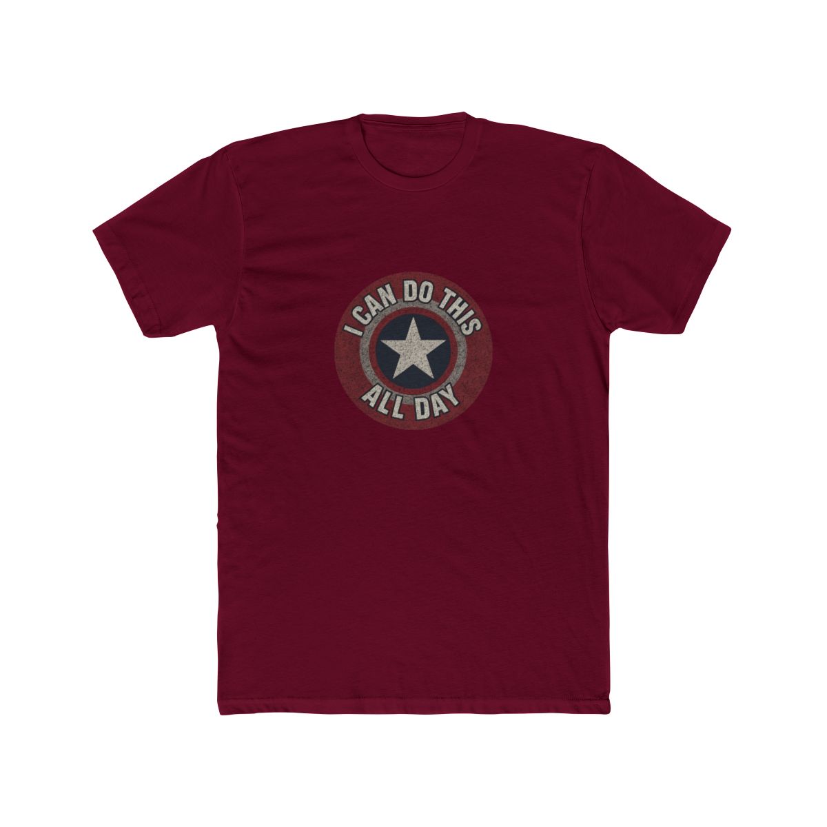 Brisco Brands I Can Do This All Day Star Shield Graphic T Shirt Men or Women - alternate angle 4, merchandise