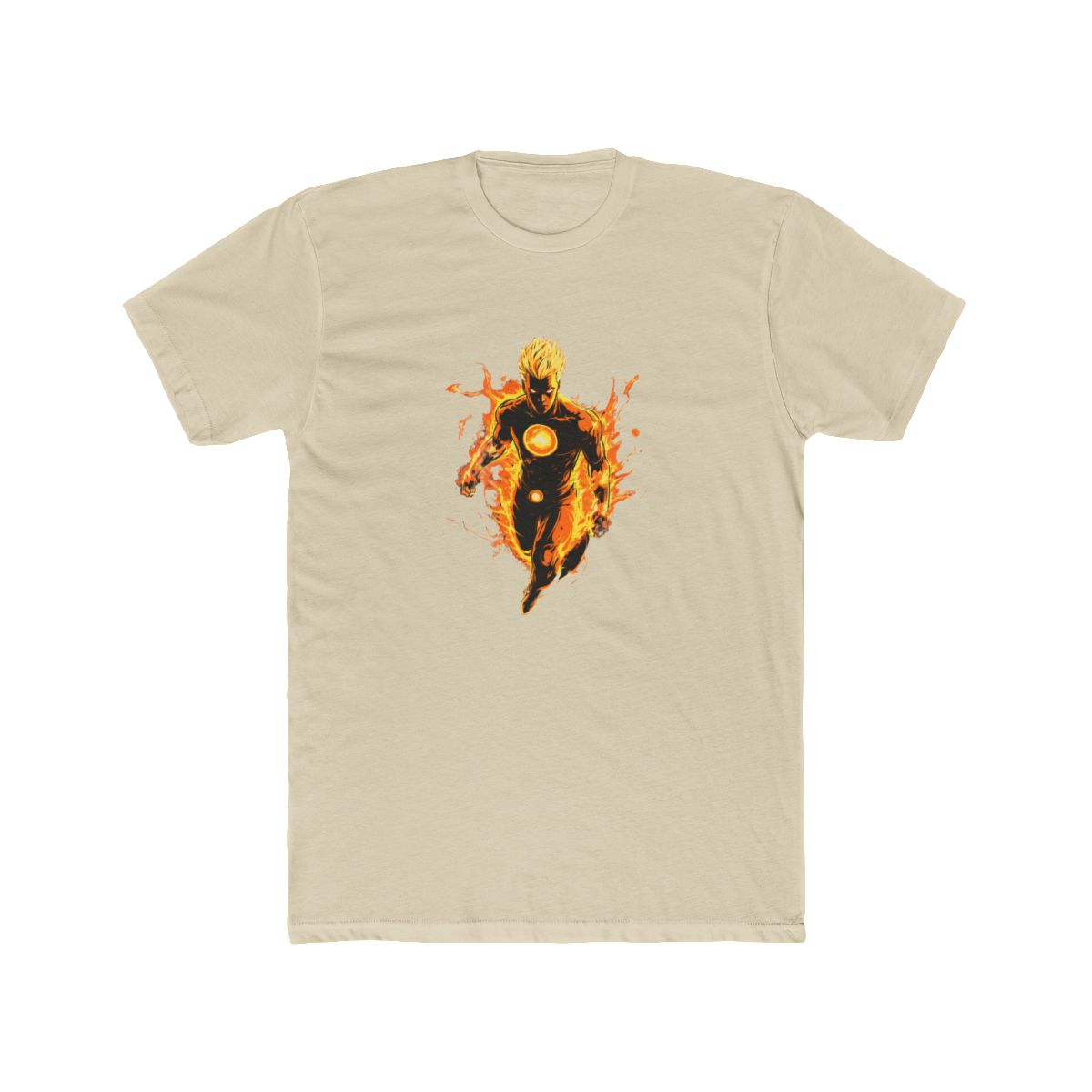 Human Torch Flames Graphic T Shirt - Marvel Fantastic Four Fan Gift - alternate angle 3, merchandise