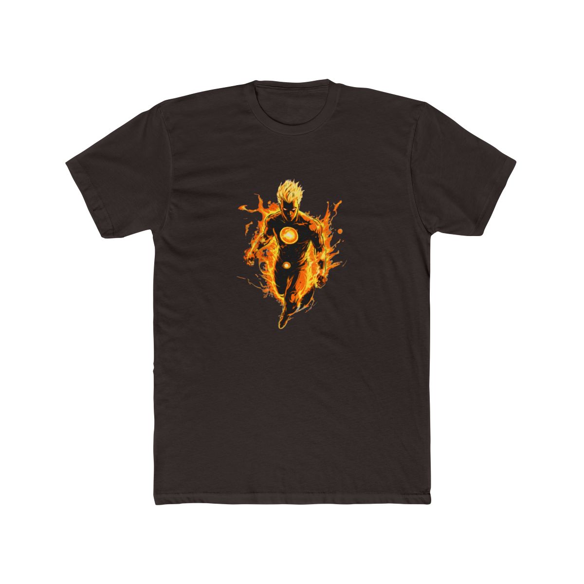Human Torch Flames Graphic T Shirt - Marvel Fantastic Four Fan Gift - alternate angle 2, merchandise