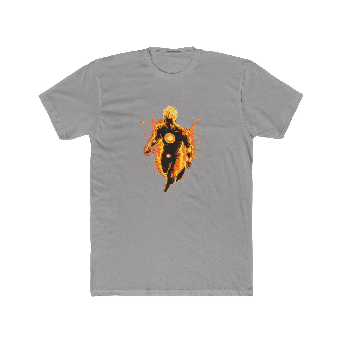 Human Torch Flames Graphic T Shirt - Marvel Fantastic Four Fan Gift