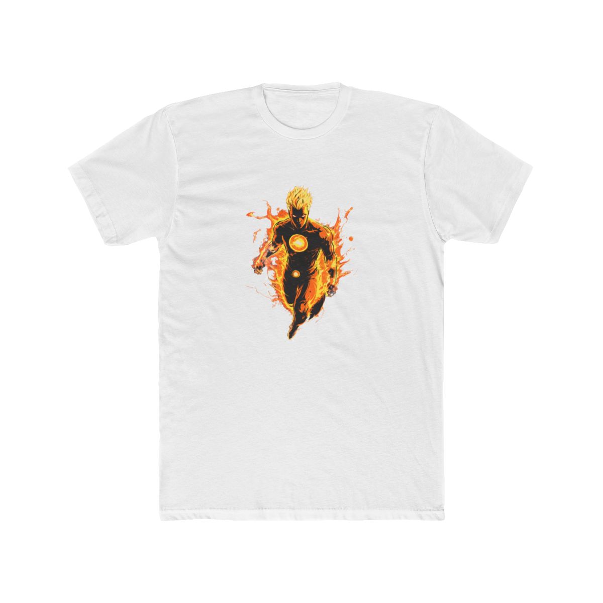 Human Torch Flames Graphic T Shirt - Marvel Fantastic Four Fan Gift - alternate angle 5, merchandise